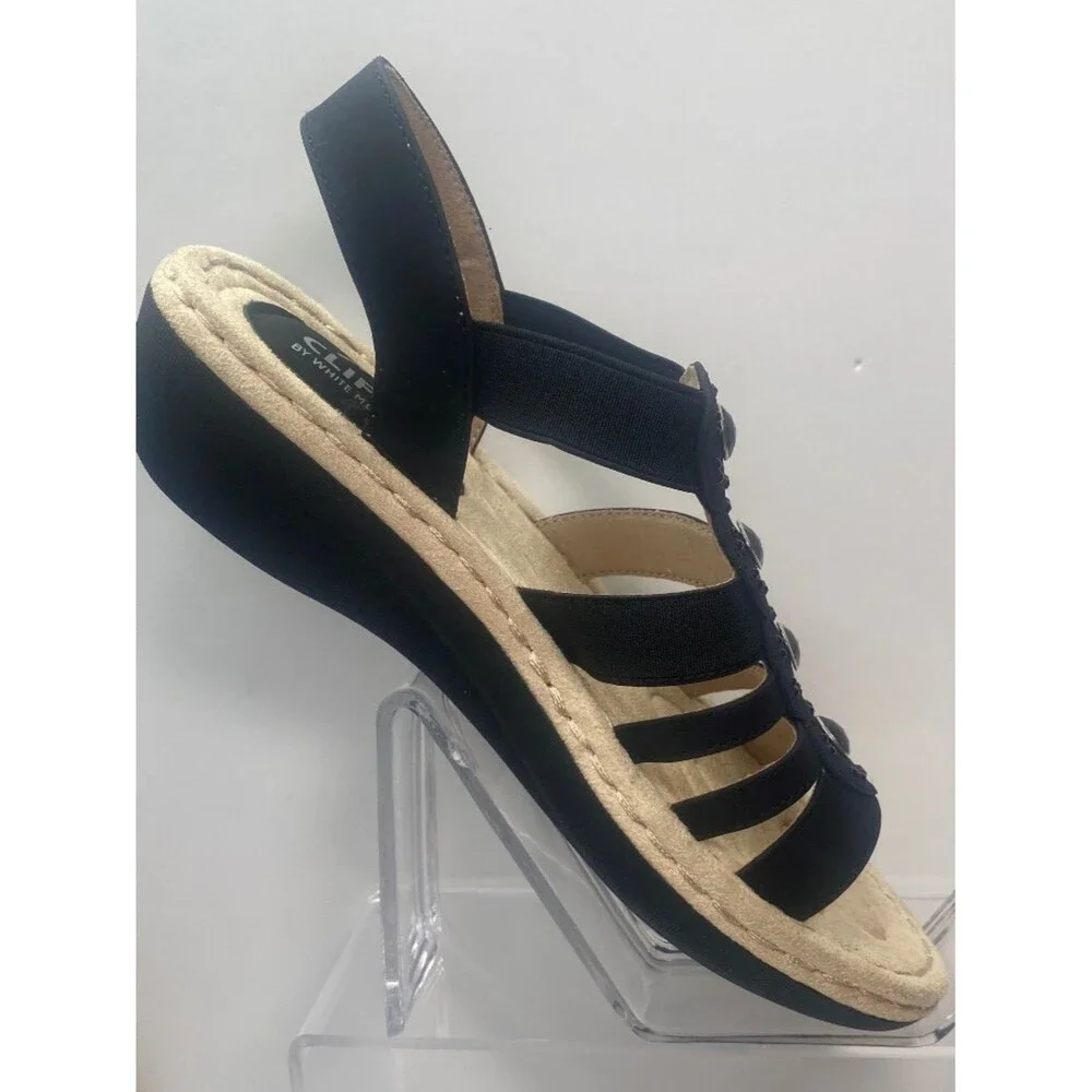 Cliffs By White Mountain Camryn Wedge Sandal Size 7 1/2 M. NEW No Box.